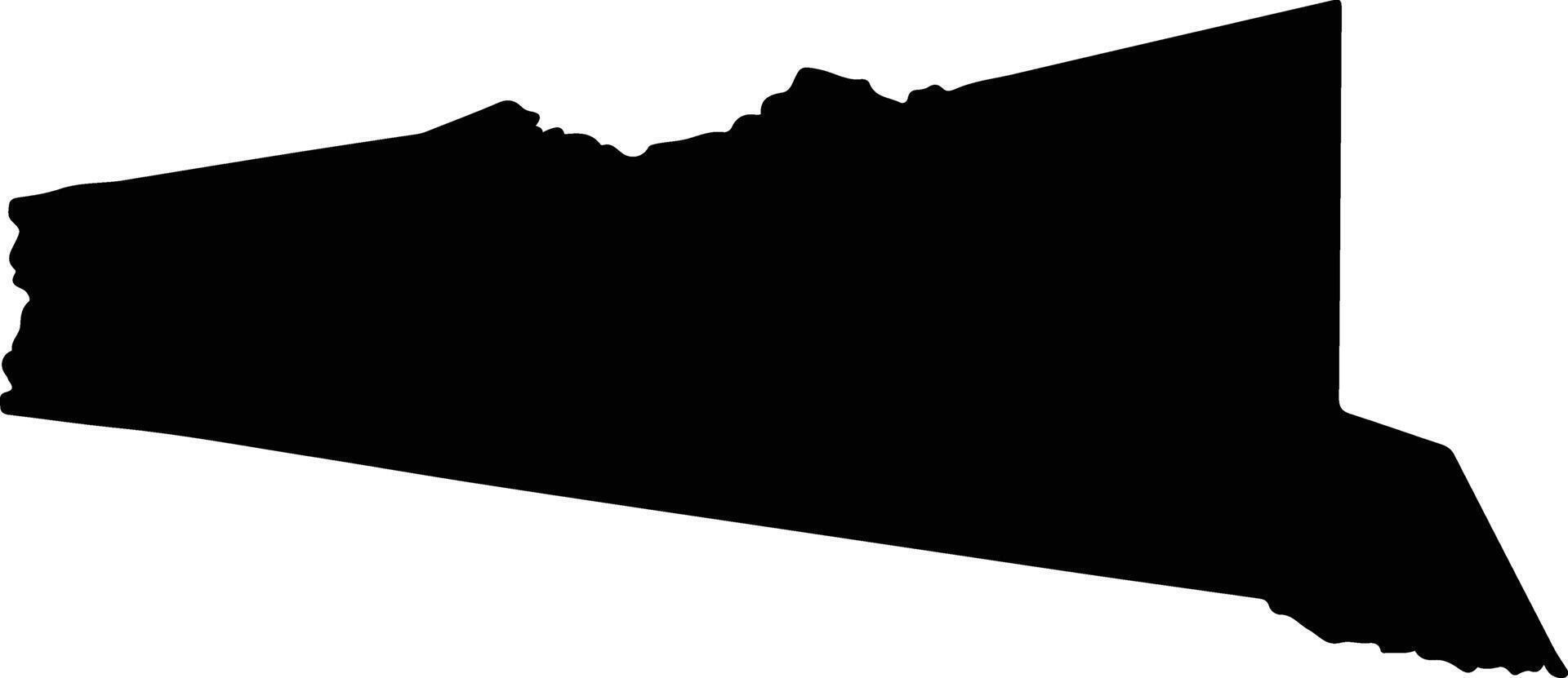 Chiquitos Bolivia silhouette map vector