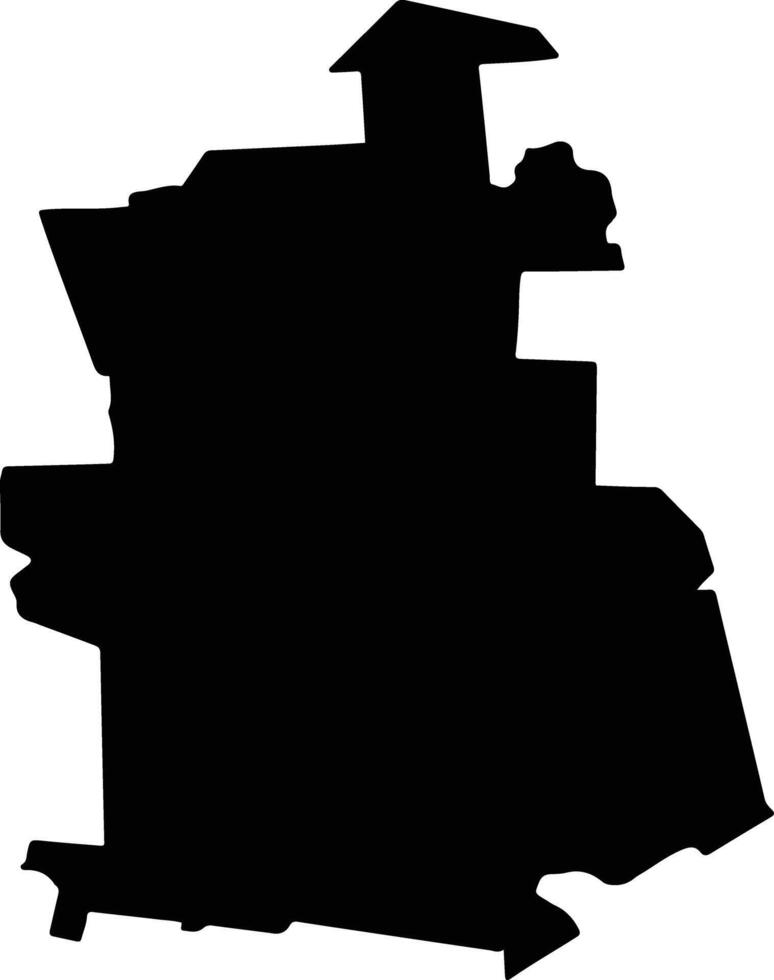 CHIRNOGENI Romania silhouette map vector