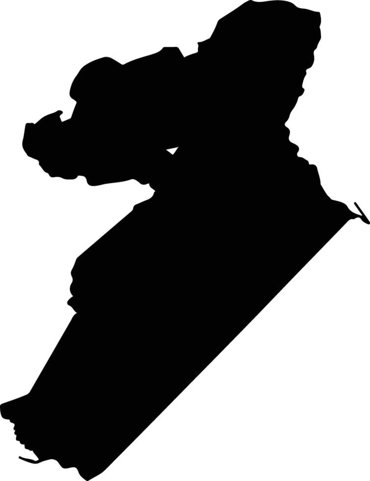 Chiredzi Zimbabwe silhouette map vector