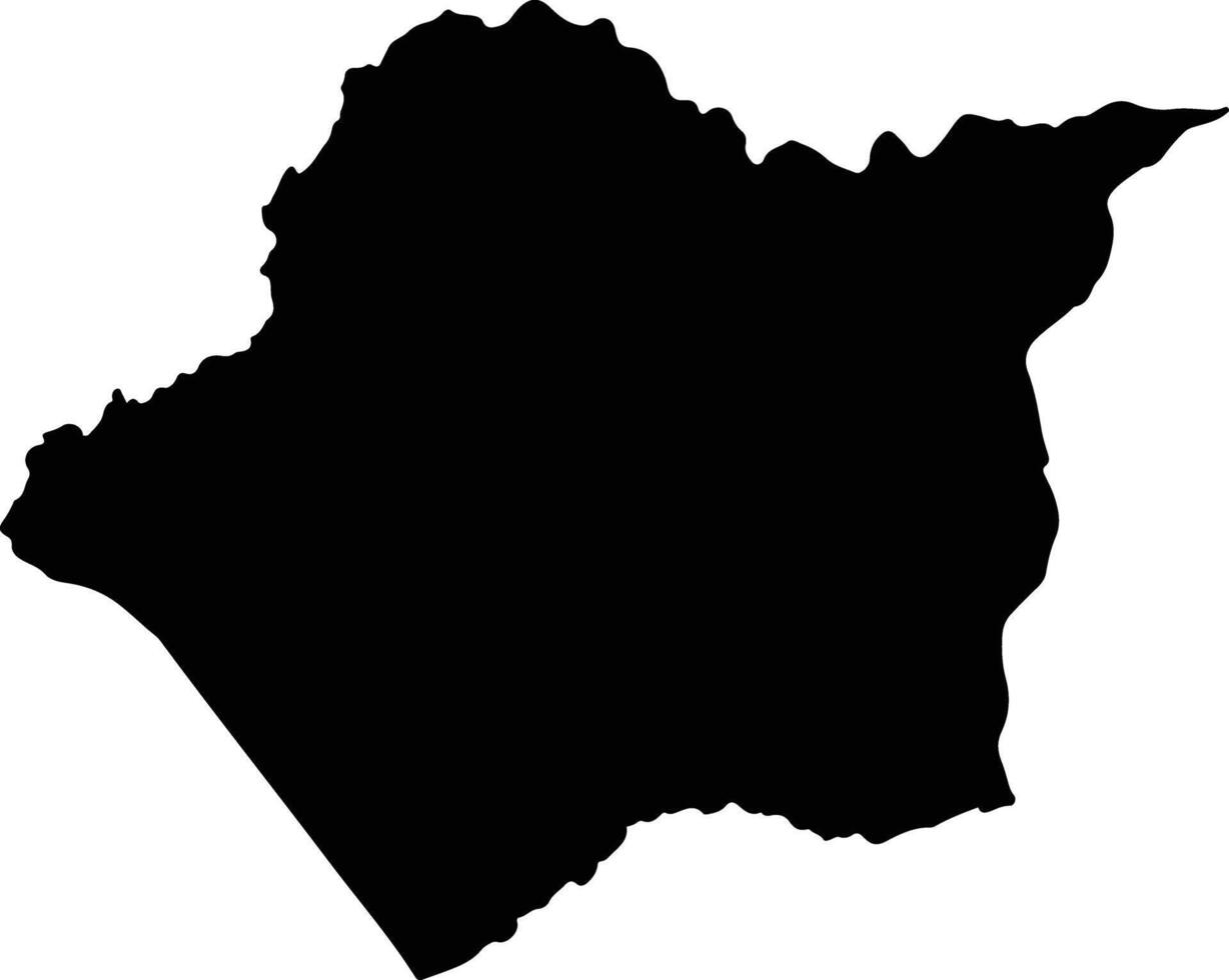 Chirundu Zambia silhouette map vector
