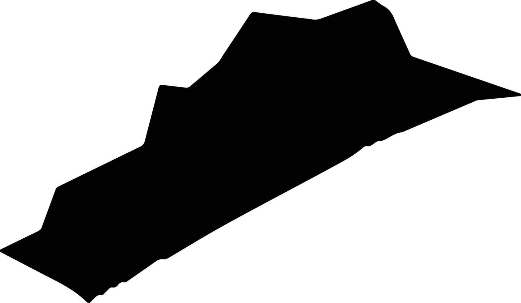 Ciudad de la Costa Uruguay silhouette map vector