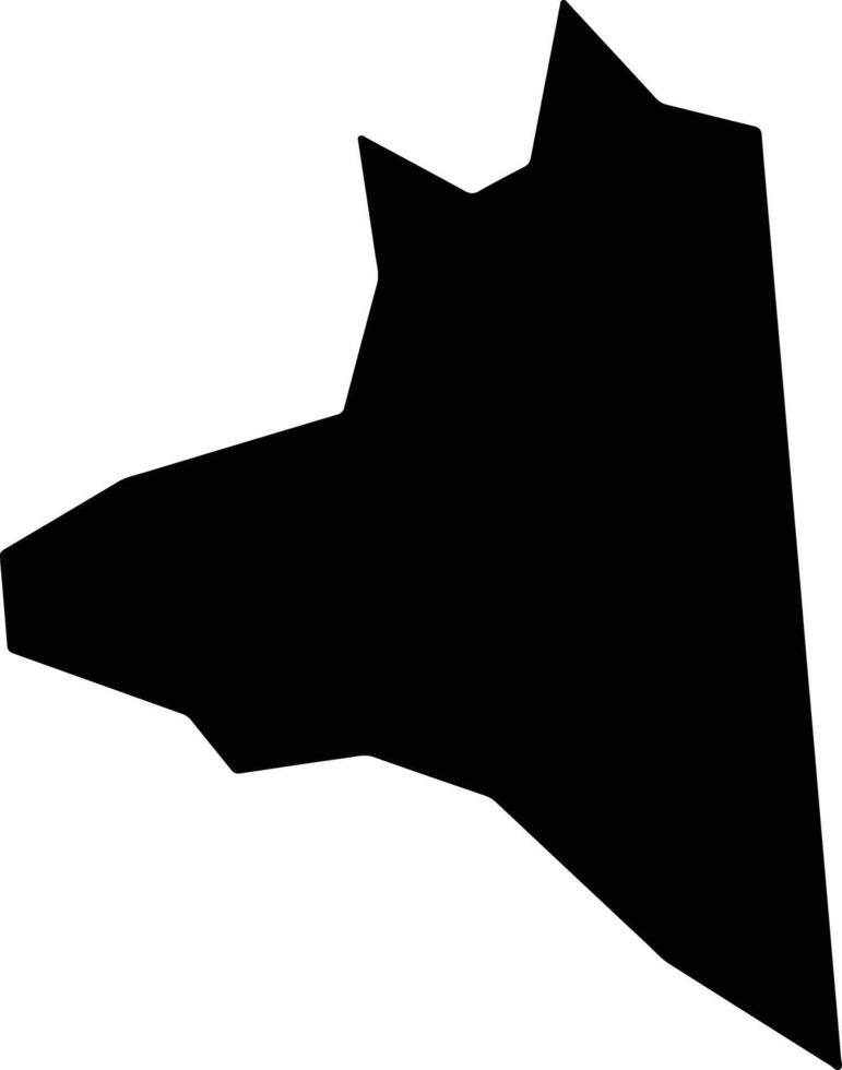 Ciudad Vieja Guatemala silhouette map vector
