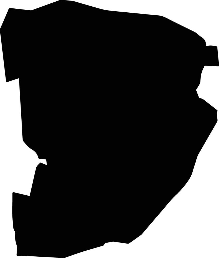 Ciudad Ixtepec Mexico silhouette map vector