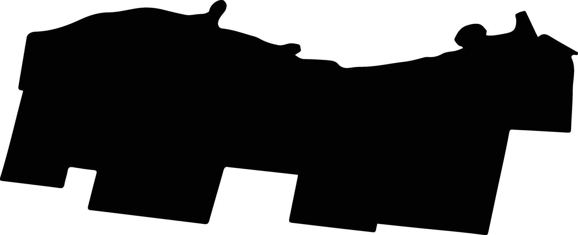 CIULNITA Romania silhouette map vector