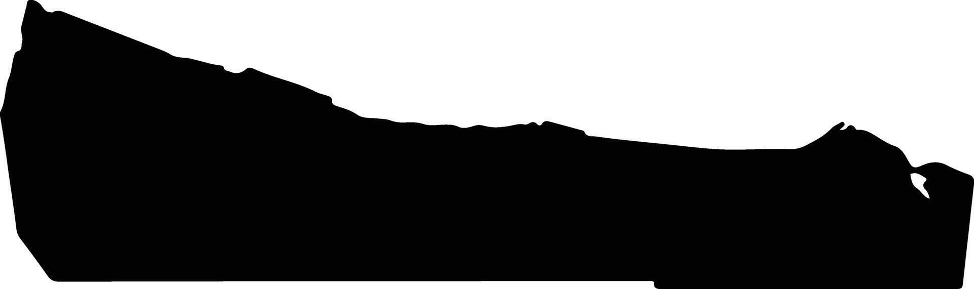 Clallam United States silhouette map vector