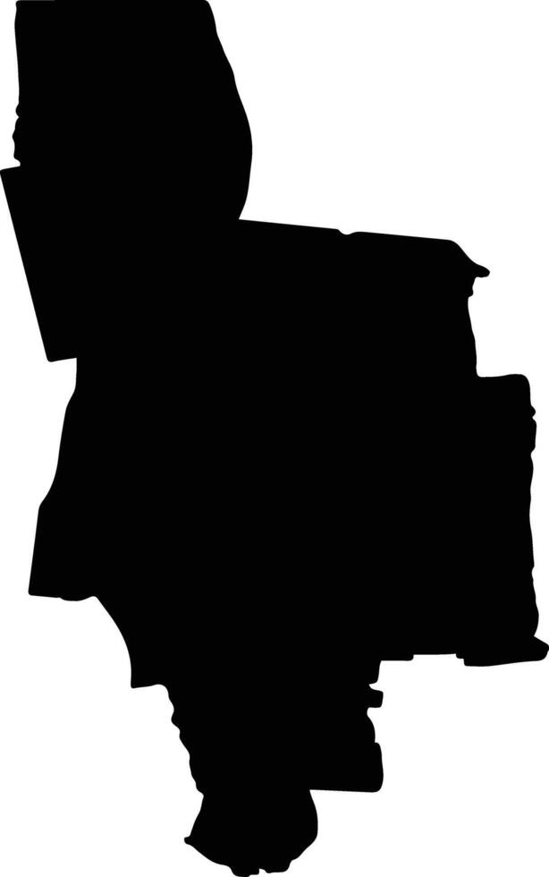 Clare and Gilbert Valleys Australia silhouette map vector