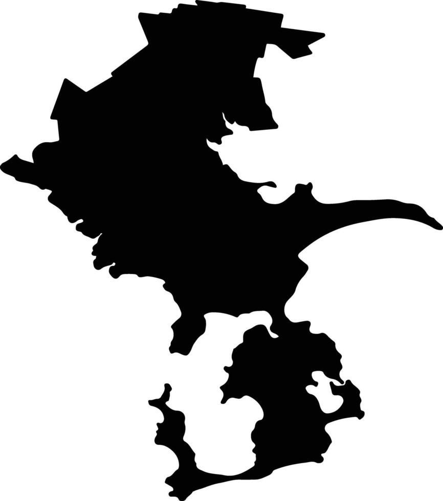 Clarence Australia silhouette map vector