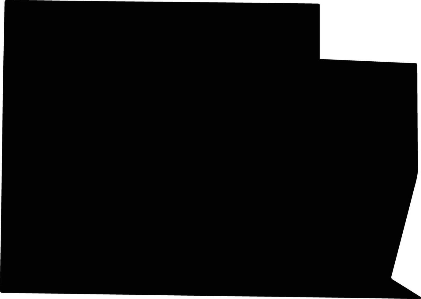 Clay United States silhouette map vector