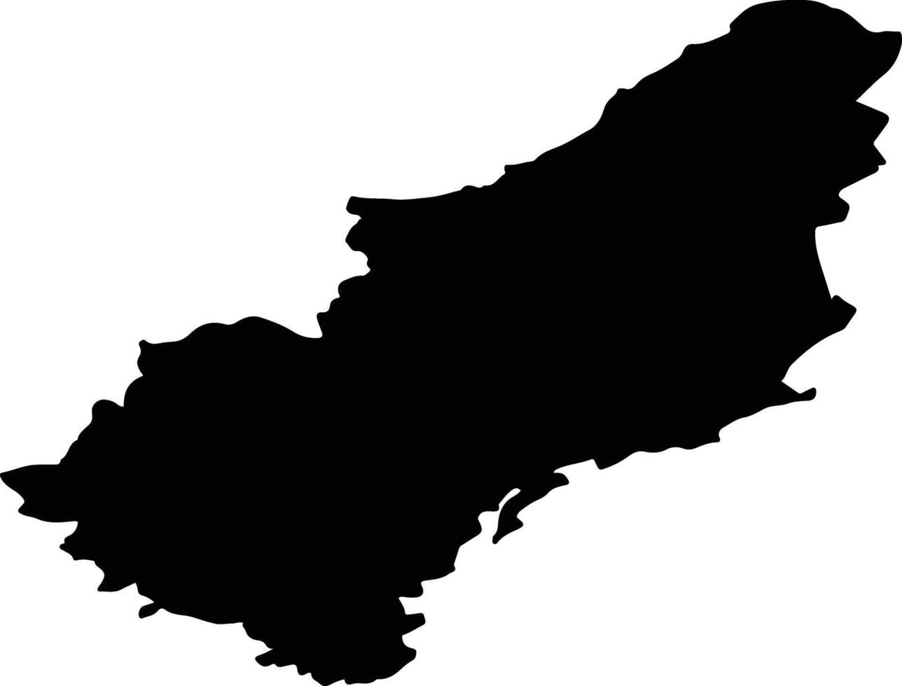 Clervaux Luxembourg silhouette map vector