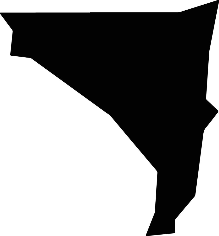Coaraci Brazil silhouette map vector