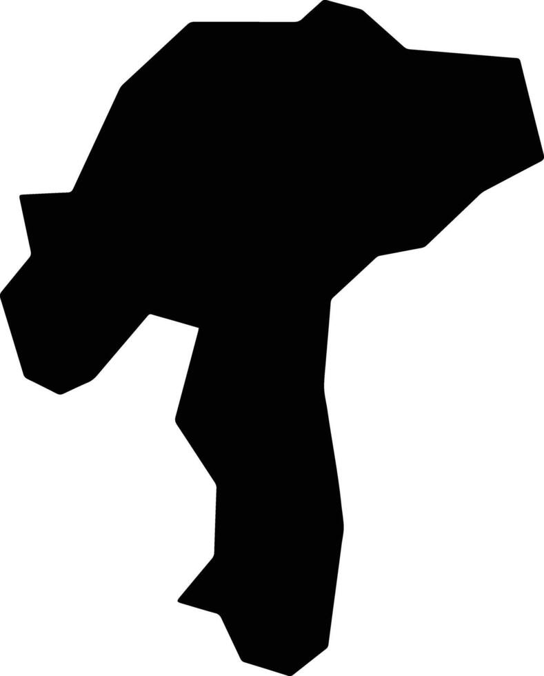 Coatepeque El Salvador silhouette map vector