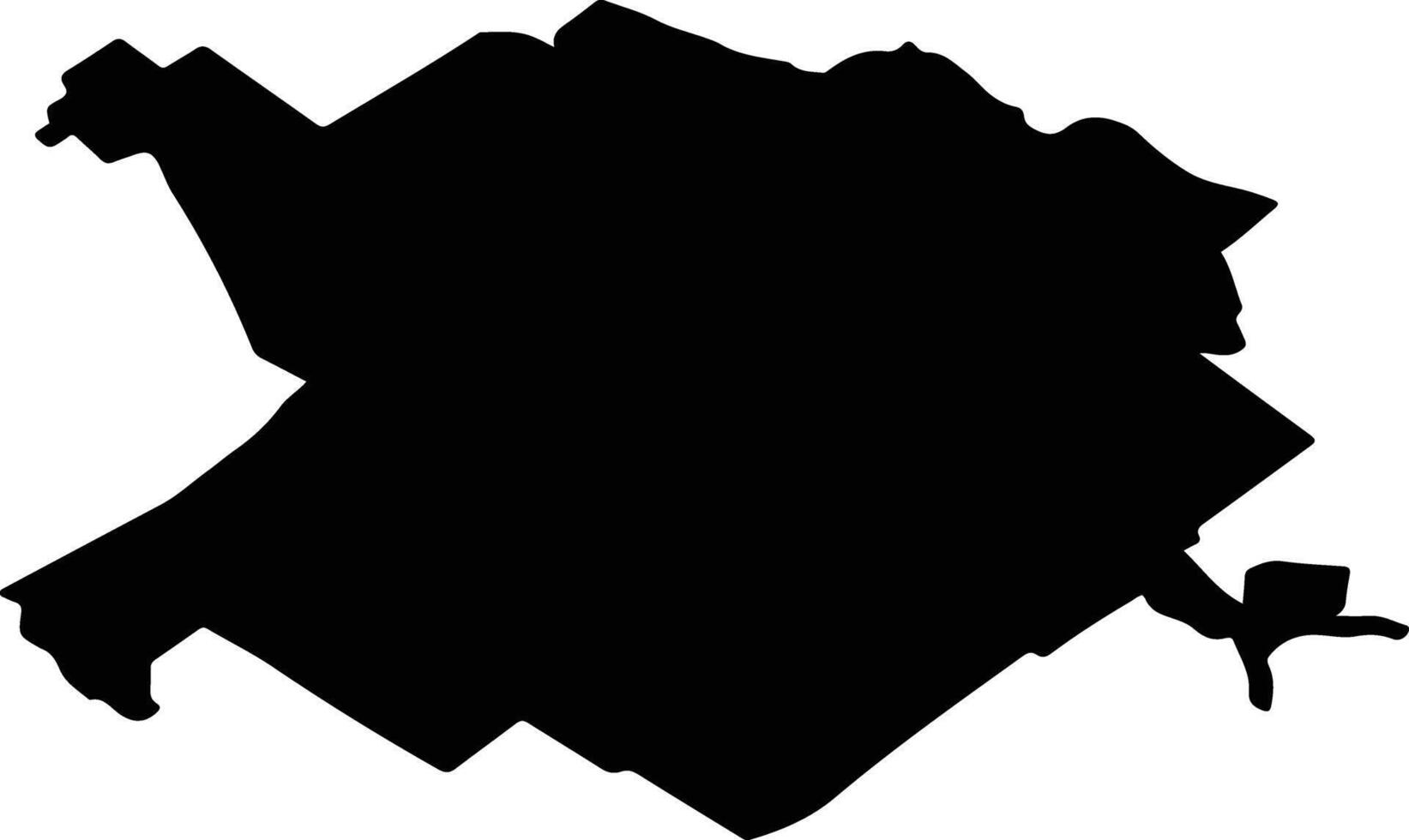 COARNELE CAPREI Romania silhouette map vector
