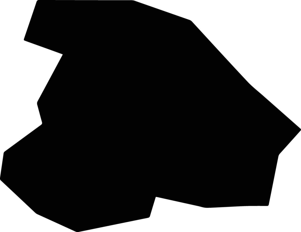 Cocal de Telha Brazil silhouette map vector
