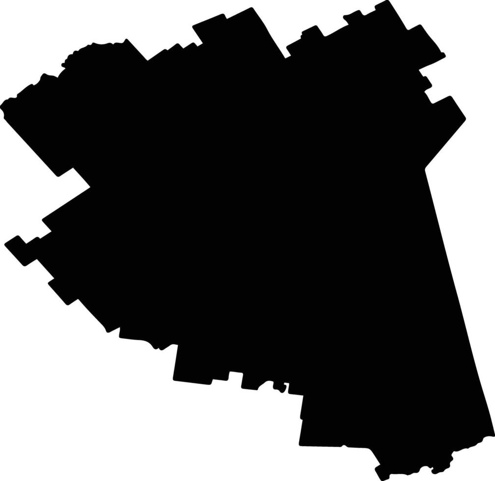 Cobar Australia silhouette map vector
