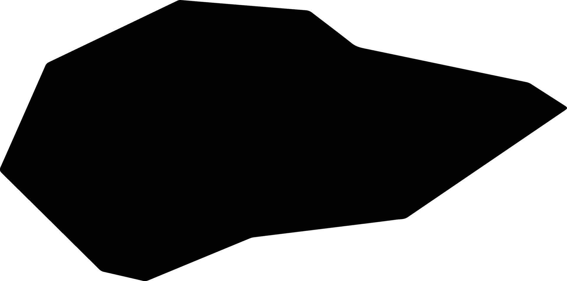 Cocal do Sul Brazil silhouette map vector