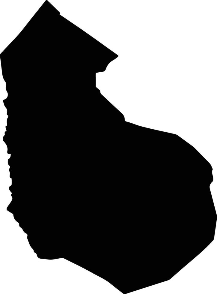Cochoapa el Grande Mexico silhouette map vector
