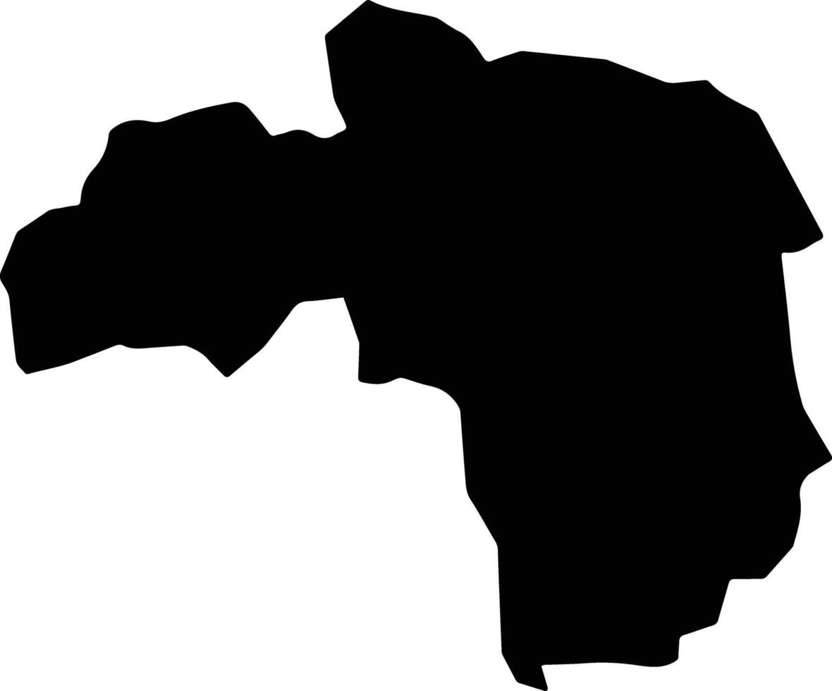Cobbla Jamaica silhouette map vector