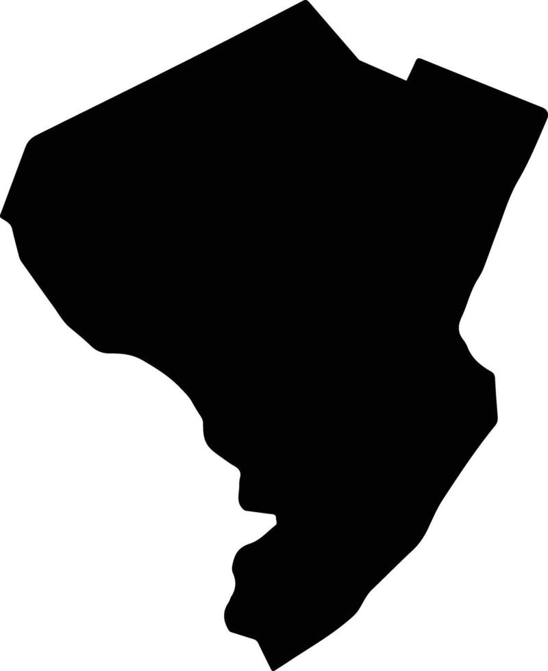 Cockpit Jamaica silhouette map vector
