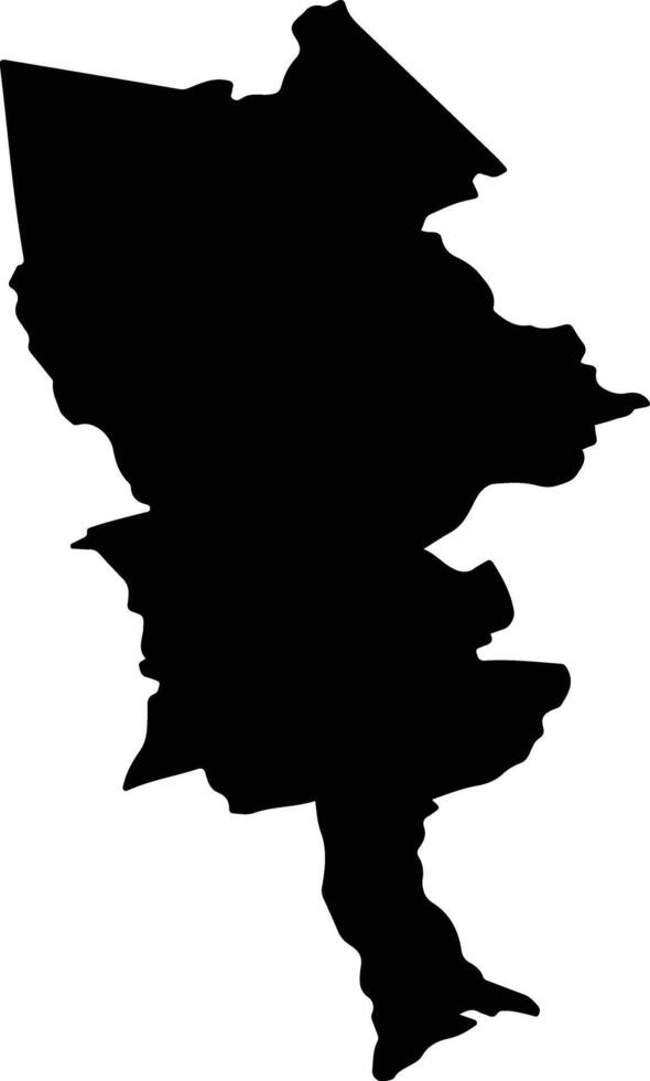 COCU Romania silhouette map vector