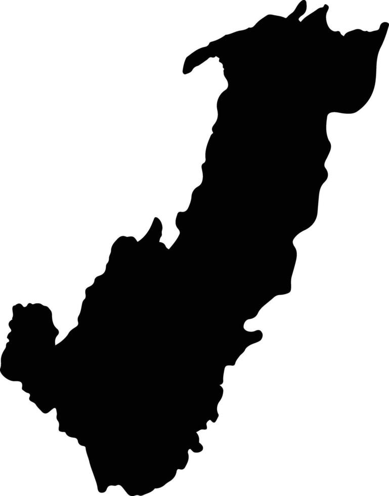 Coello Colombia silhouette map vector