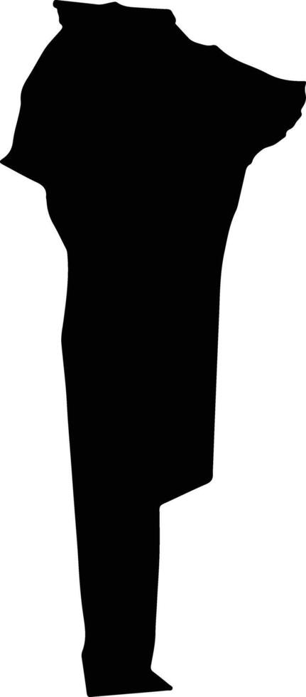 Cogt Mongolia silhouette map vector