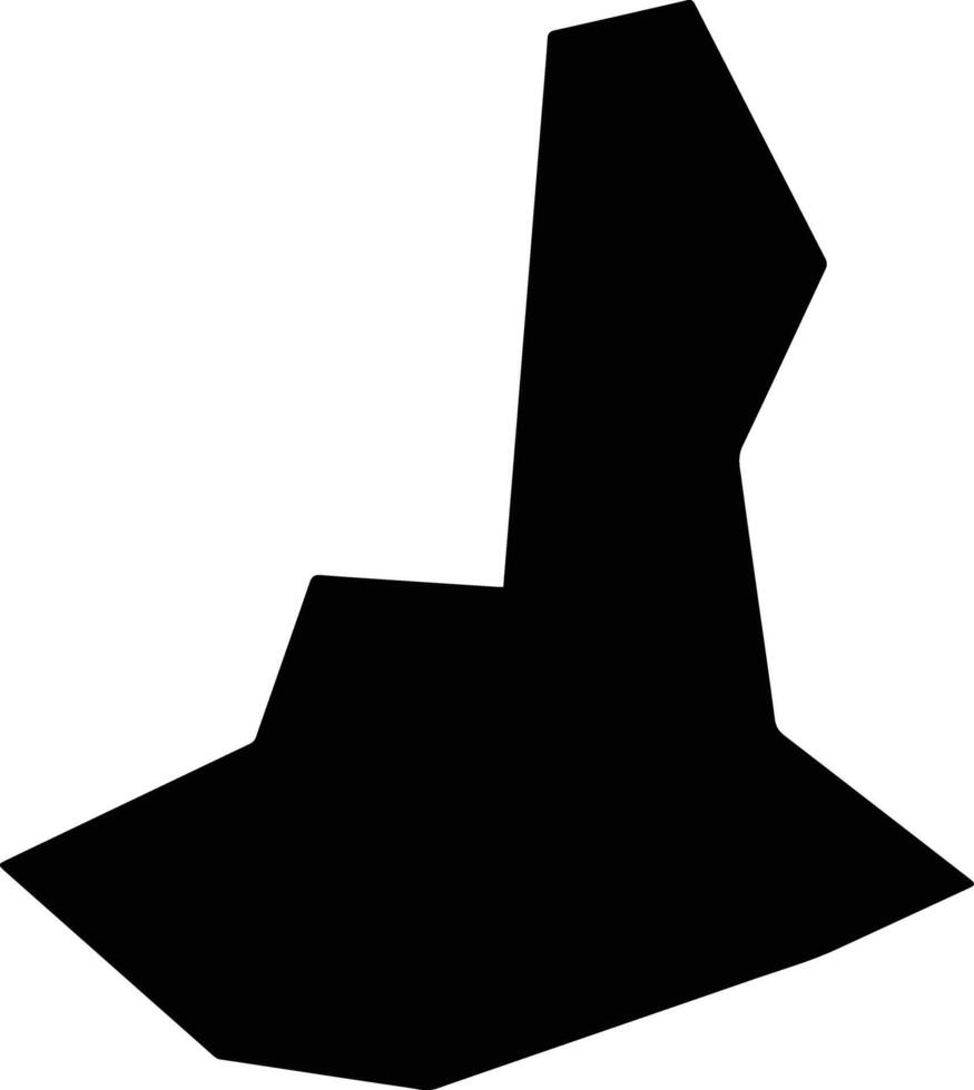 Cojutepeque El Salvador silhouette map vector