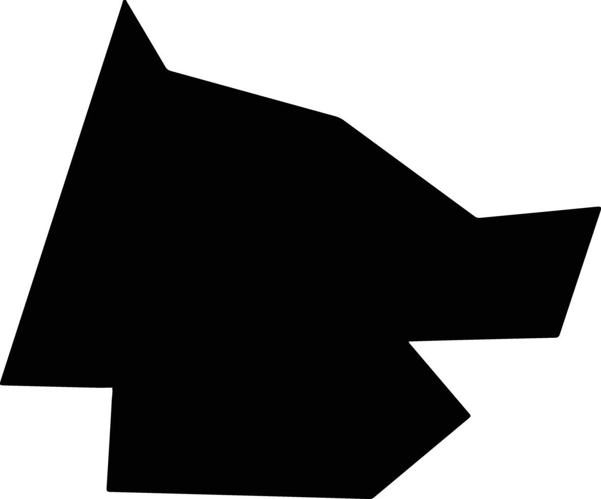 Cole United States silhouette map vector