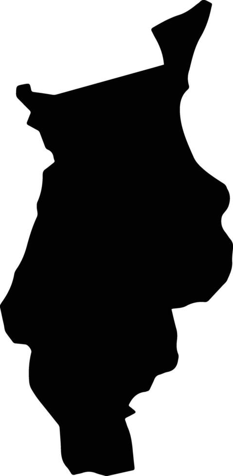Cole Gate Jamaica silhouette map vector