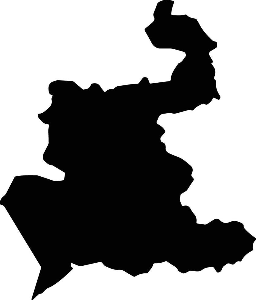 Cohetzala Mexico silhouette map vector