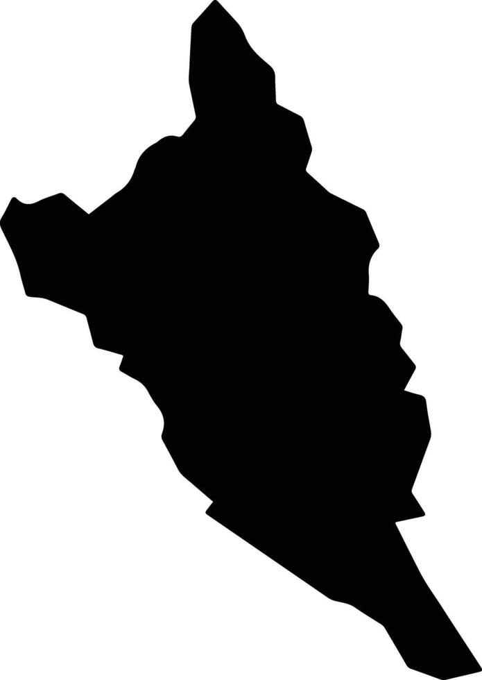 Colinas do Sul Brazil silhouette map vector