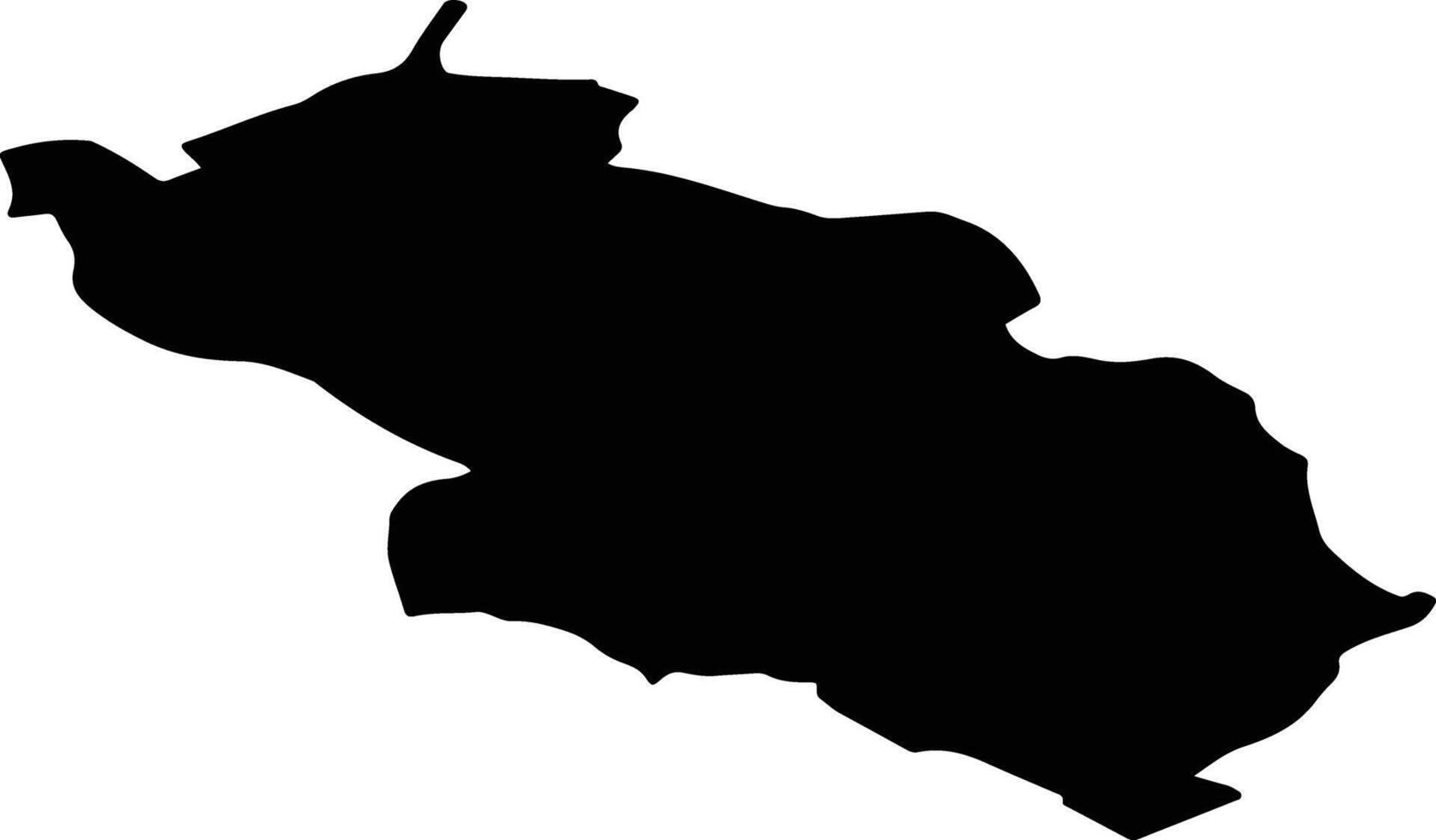 Colmar Berg Luxembourg silhouette map vector