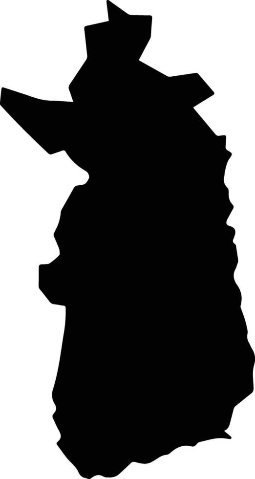 Colombia Cuba silhouette map vector