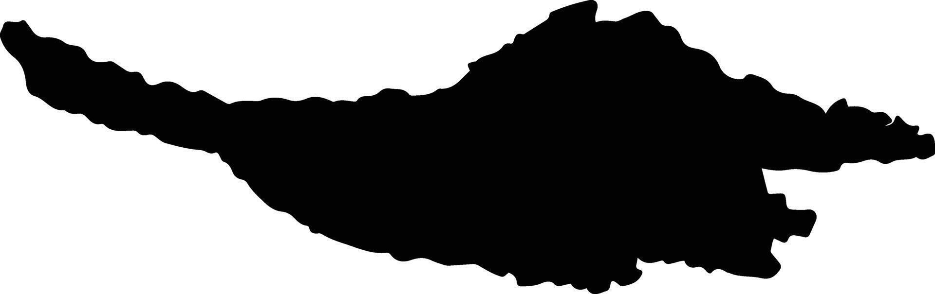 Comapa Mexico silhouette map vector