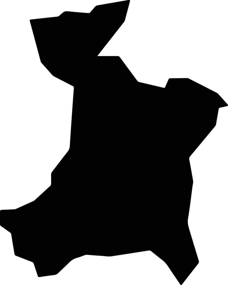 Comitancillo Guatemala silhouette map vector
