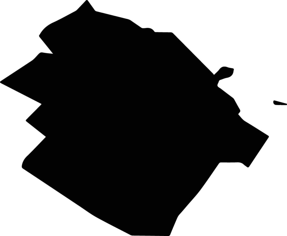 Comuna 14 Argentina silhouette map vector