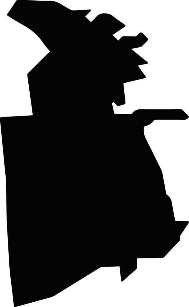 Comuna 1 Argentina silhouette map vector