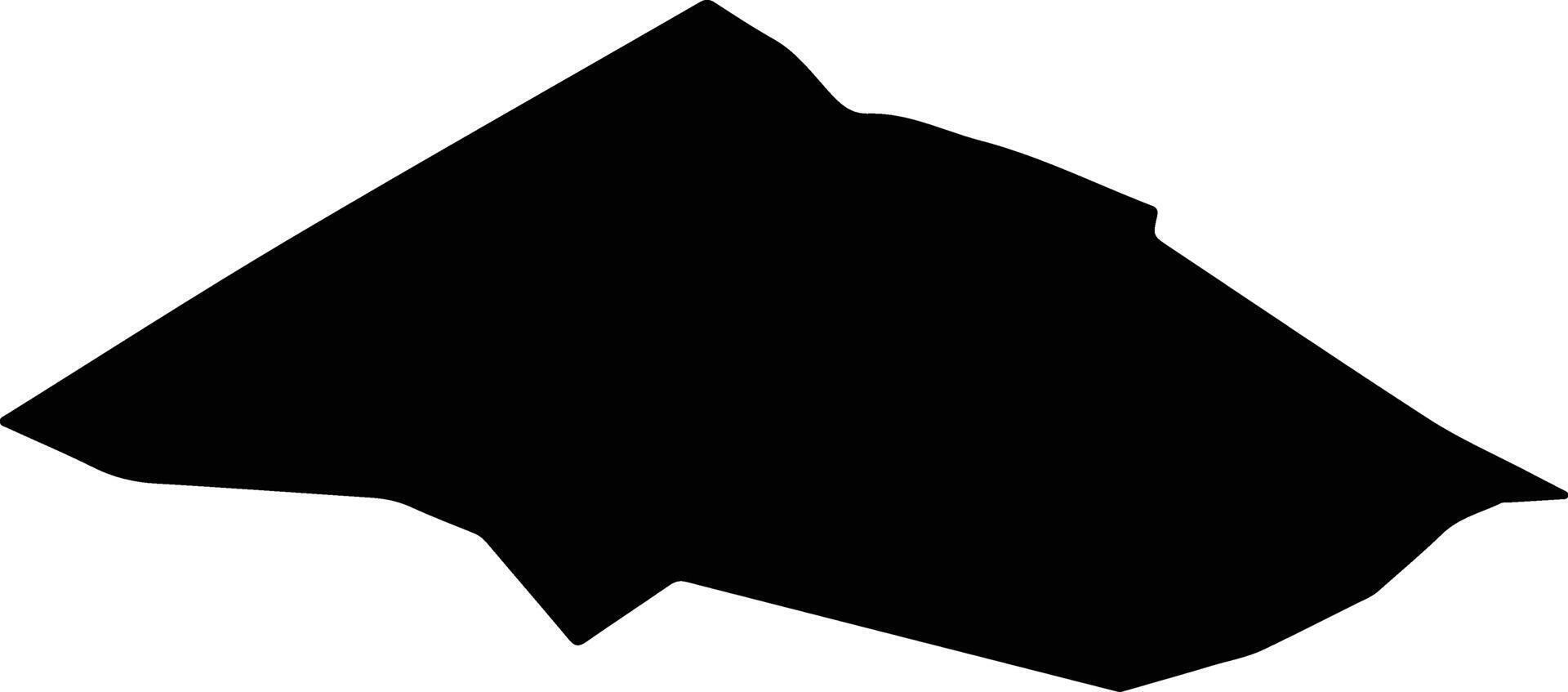 Comuna 15 Argentina silhouette map vector