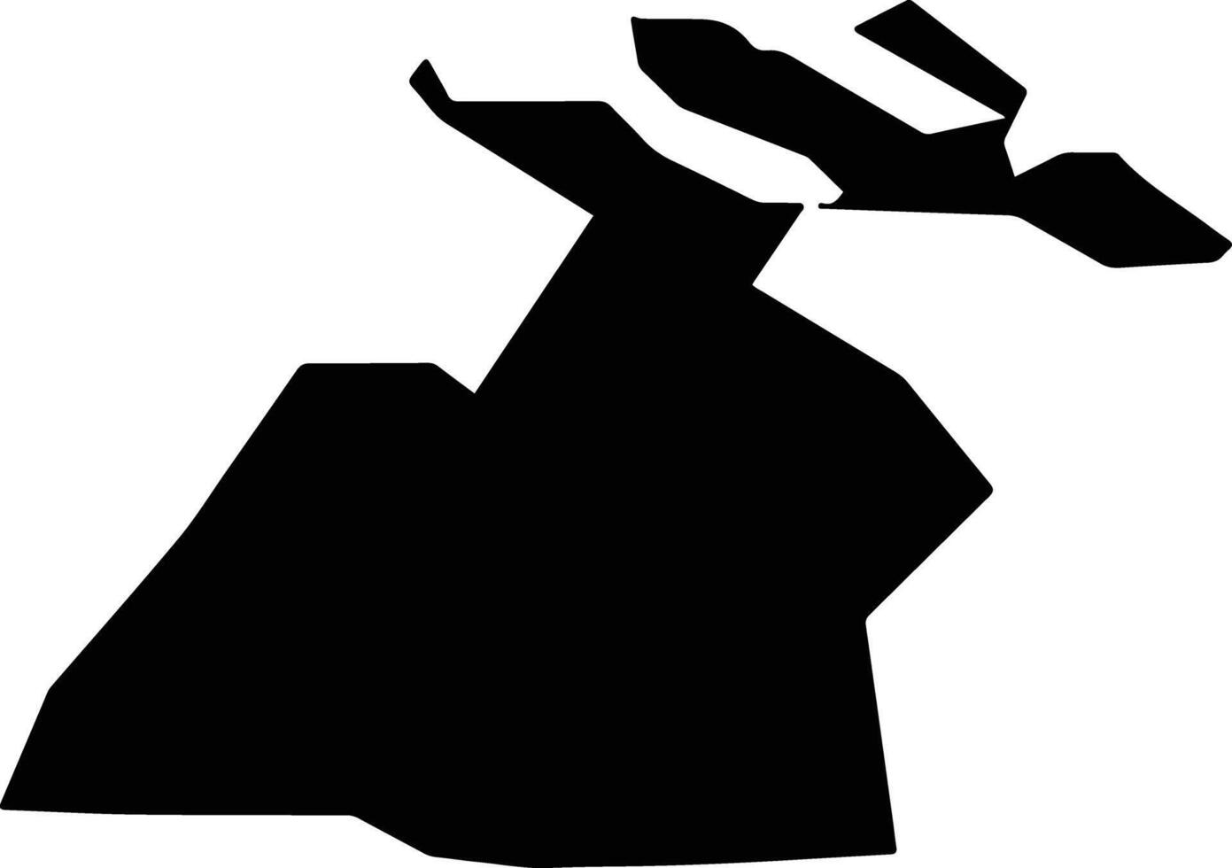 Comuna 2 Argentina silhouette map vector