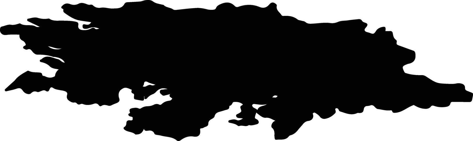 CONAMARA NORTH LEA 4 Ireland silhouette map vector