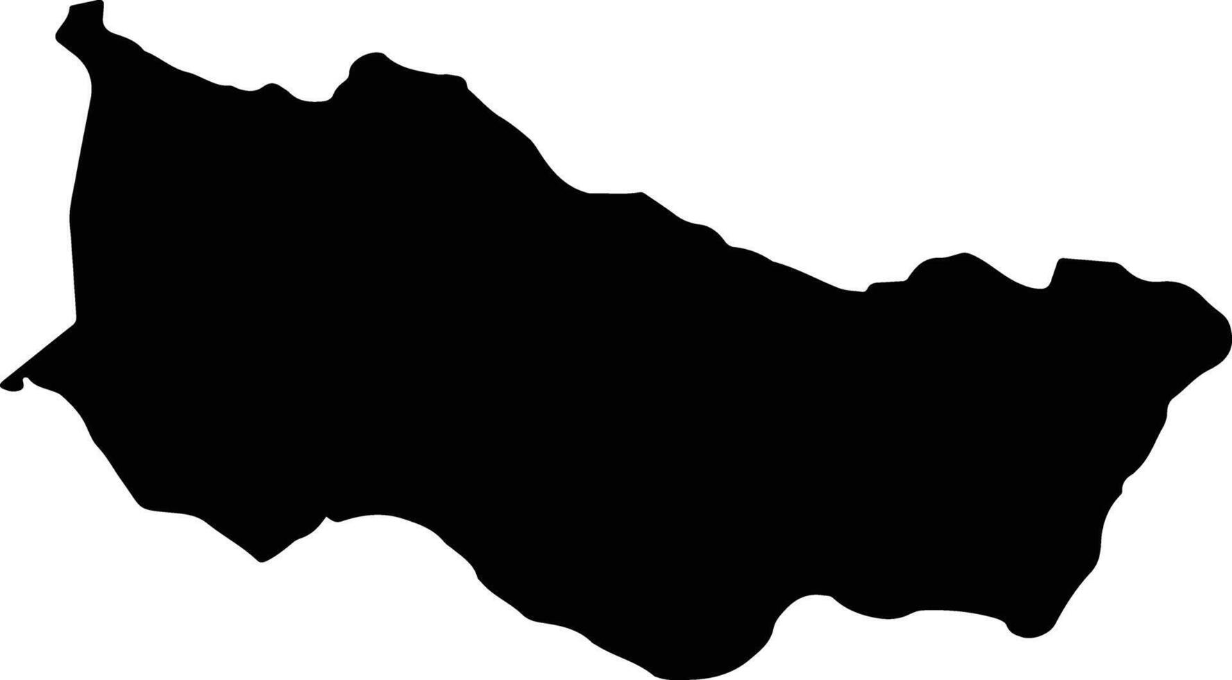 Conda Angola silhouette map vector