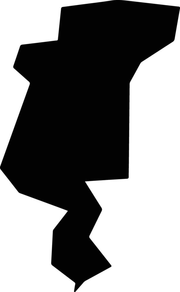 Concordia United States silhouette map vector