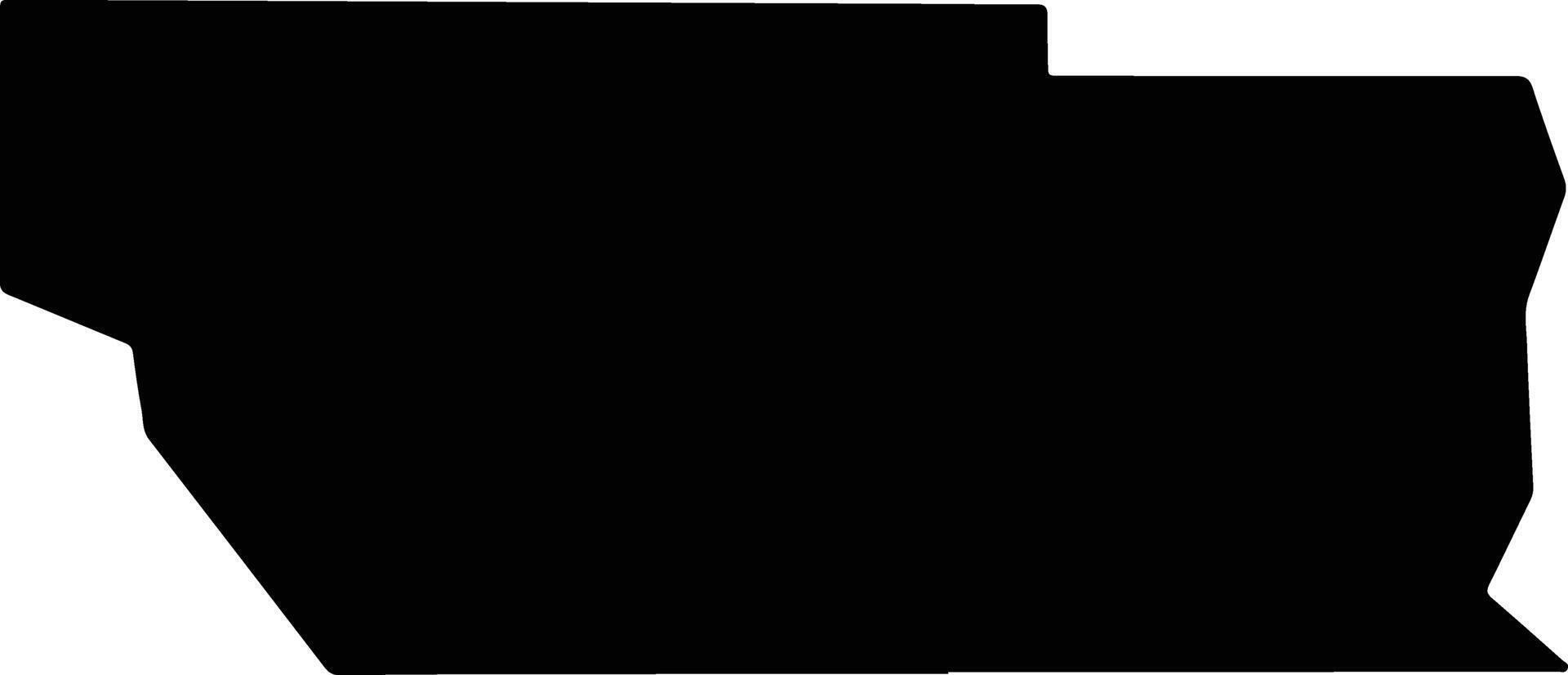 Conejos United States silhouette map vector