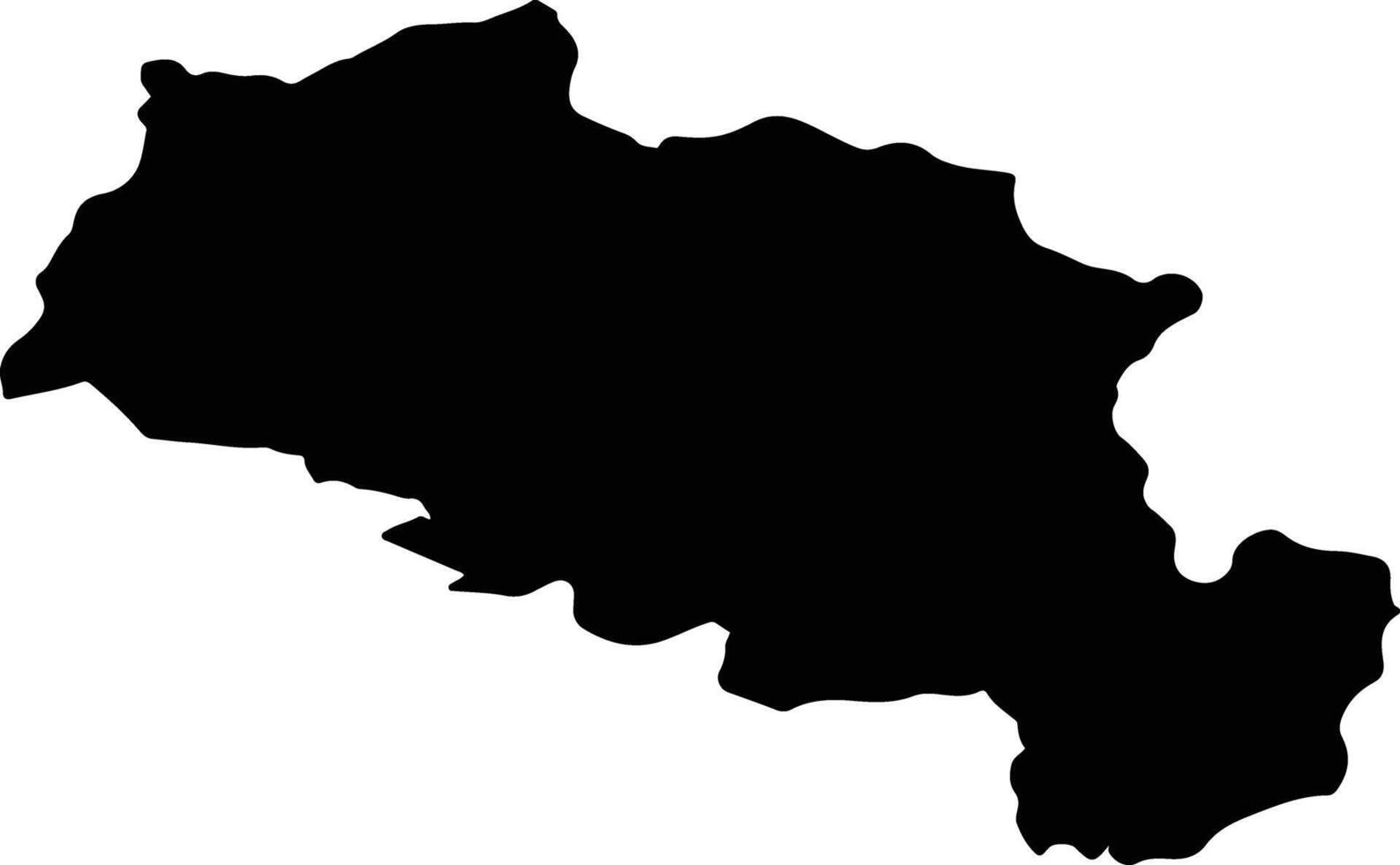 CONOP Romania silhouette map vector