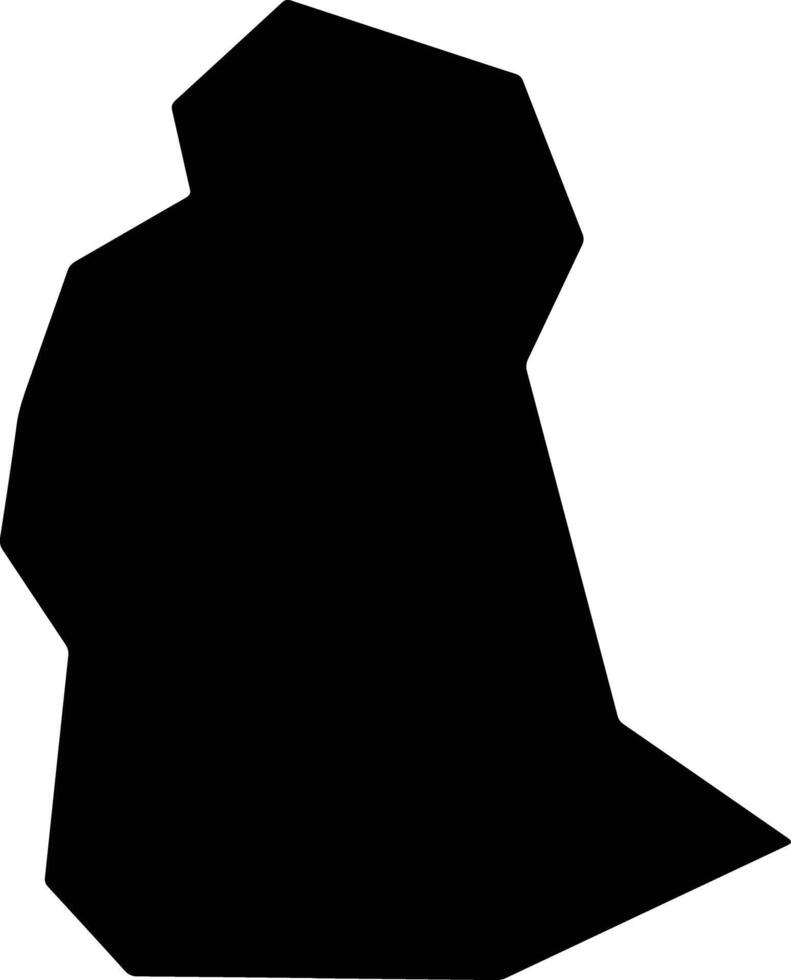 Conselheiro Mairinck Brazil silhouette map vector