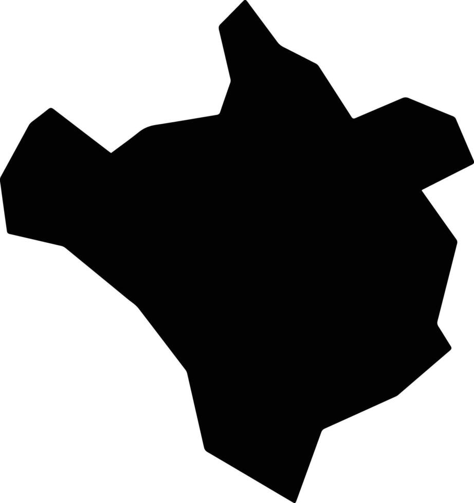 Conselheiro Lafaiete Brazil silhouette map vector