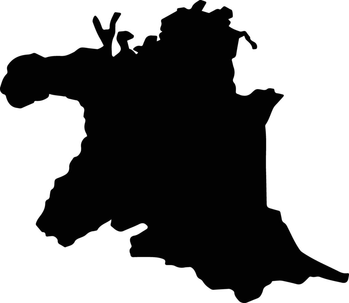 Contepec Mexico silhouette map vector