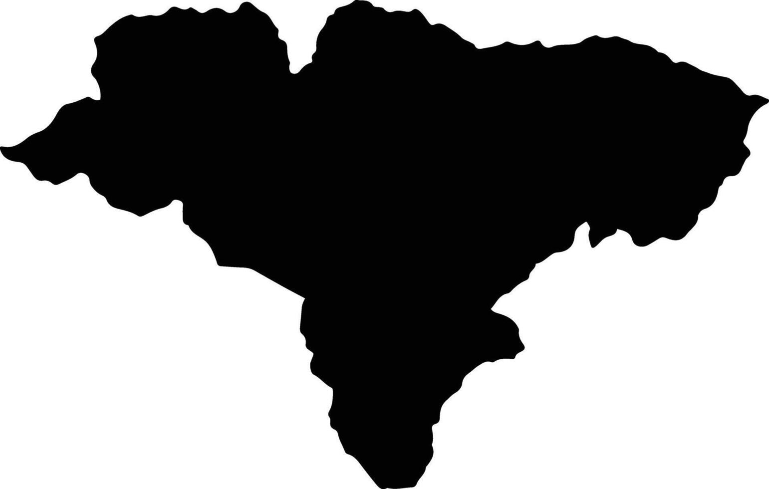 Contumaza Peru silhouette map vector