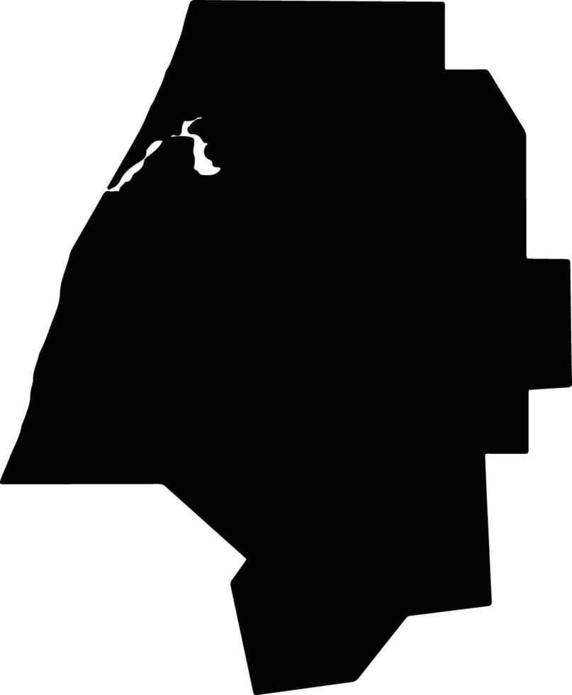 Coos United States silhouette map vector