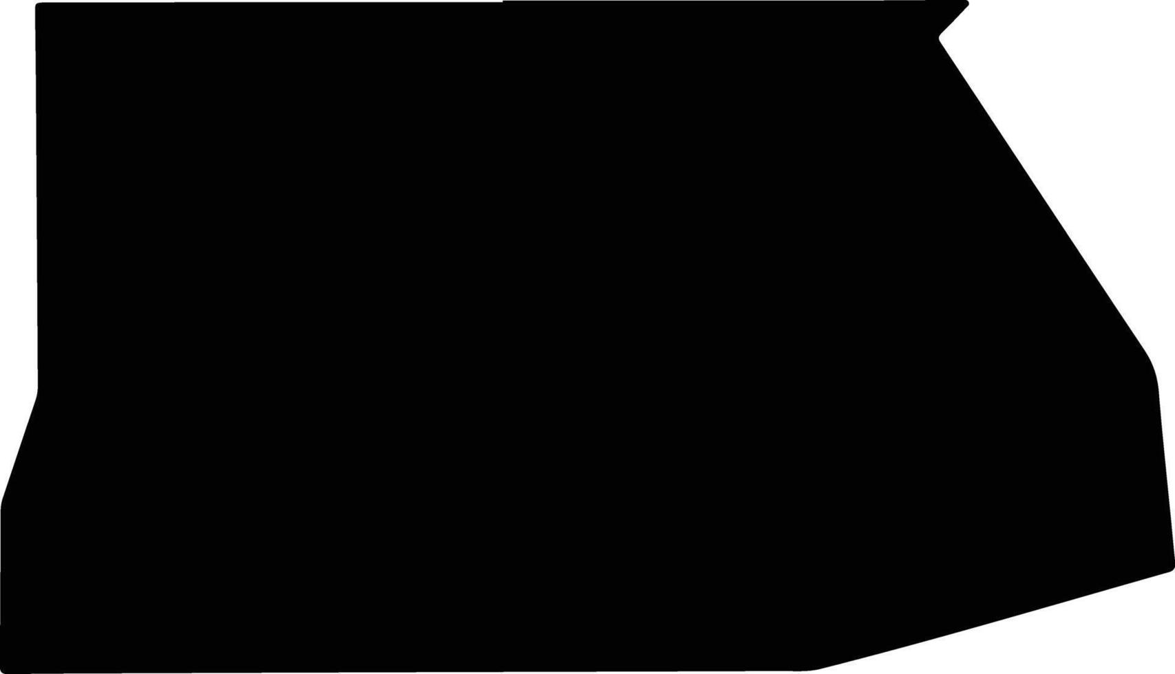 Copiah United States silhouette map vector