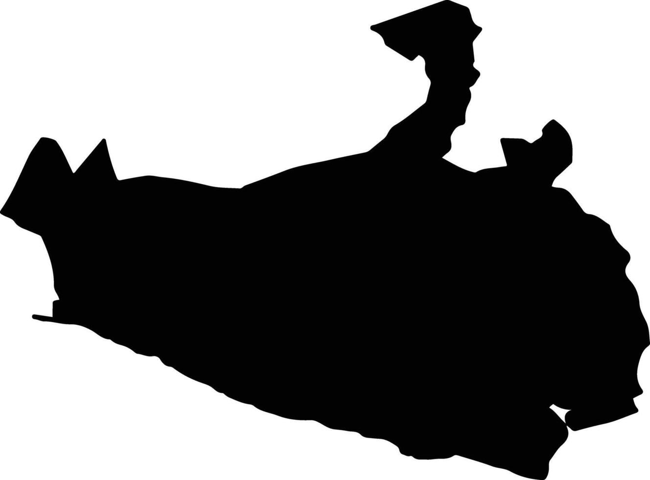 Copala Mexico silhouette map vector